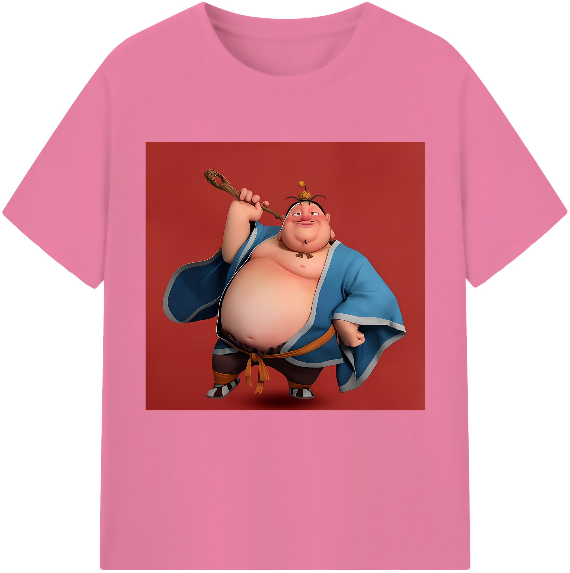 （画像用） Ne Zha 2 ナタ 魔童の大暴れ 綿100％半袖Tシャツ（フロントプリント）